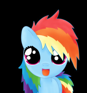 Rainbow Dash Cute Applejack