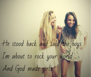 God made girls by Raelynn this song is amazing! ️ ️ ️ ...