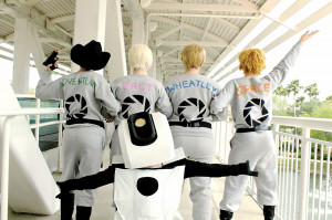 Loki and Space Core Cosplaying at MegaCon