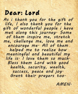 This is a beautiful prayer