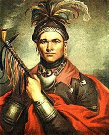 Seneca Chief Cornplanter Portrait by F. Bartoli, 1796