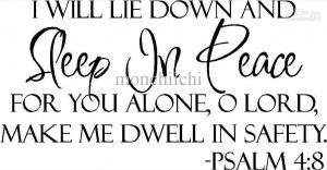 5pcs/lot Sleep In Peace Bible Verse Decor vinyl wall decal quote ...