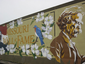 The mural along the flood wall in Cape Girardeau, Missouri