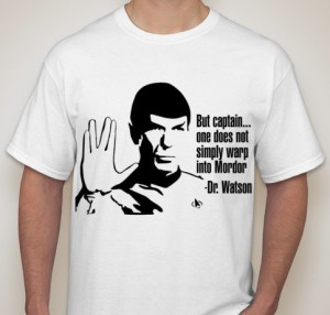 Spock Leonard Nimoy One Does Not Simply Funny Quote T-shirt | Blasted ...