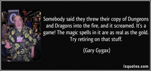 Dungeons and Dragons Quotes