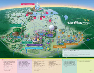 Walt Disney World Property Map Ready to book your Disney vacation ...