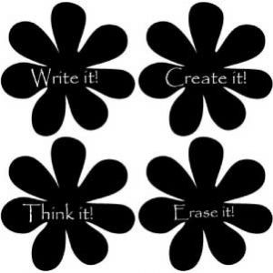 chalkboard flowers our chalkboard vinyl is great for any room in the ...
