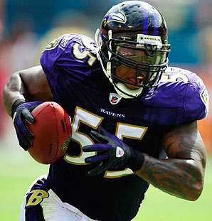 The Baltimore Ravens plan to use Terrell Suggs on offense at fullback.