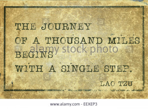 ... Chinese philosopher Lao Tzu quote printed on grunge vintage cardboard
