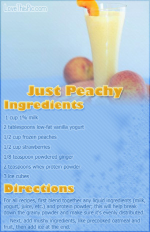 Just Peachy Smoothie Recipe