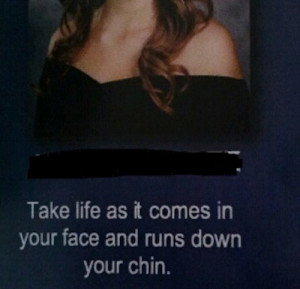 Inappropriate Yearbook Quotes and Moments: I'm guessing her parents ...