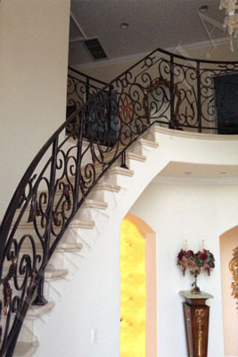 0001-H.A-JR-Wrought Iron-Railing-Stair Metal Railing