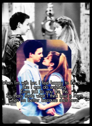 cory and topanga) we all have him or her that makes us feel like this ...