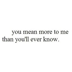 quotes you mean so much to me