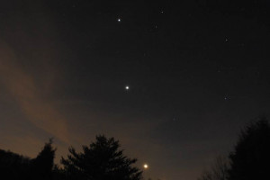 planets & moon dominate weekend night sky