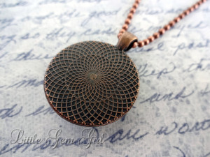 ... Jewelry or Keychain Glass Antique Copper Pendant - Funny Book Quotes