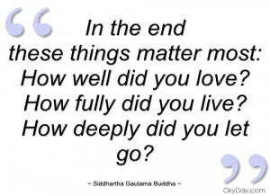 in the end siddhartha gautama buddha