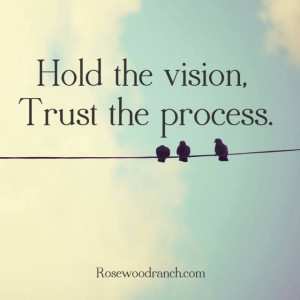 Hold the vision. Trust the process