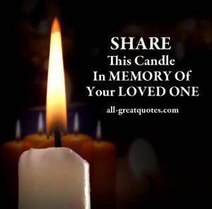 this candle in Memory of Your Loved One – Free In Loving Memory ...