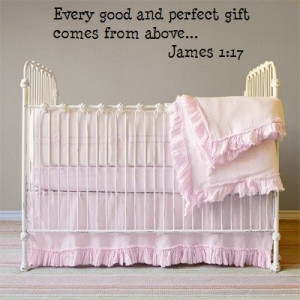 Every Good and Perfect gift Christian wall quote decals [Kitchen