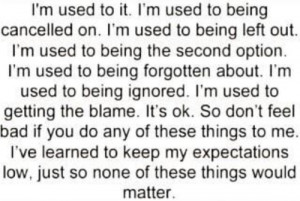 or left out or forgotten