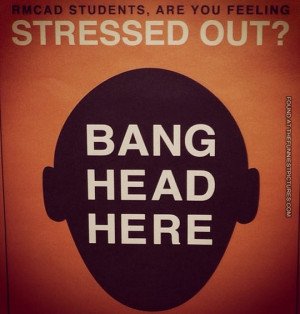 That’s one way to deal with stress…