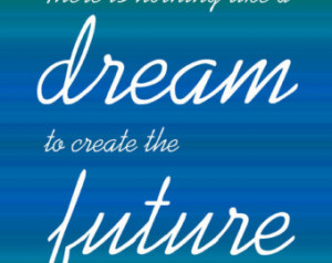 CREATE the FUTURE, Typography Print, Les Miserables Quote ...