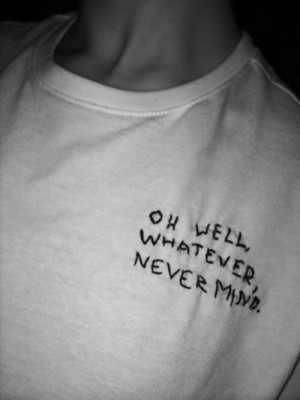 depression, fashion, grunge, quote, quotes, sad, shirt, vintage ...