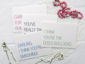 Funny Blank Cards with British Sayings, Card for Friend, British ...