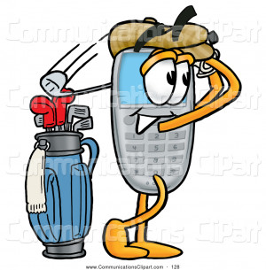 Cartoon Character Swinging His Golf Golfing Pictures Funny