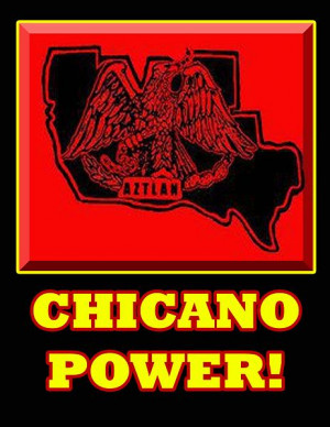 Description Chicano power flag of aztlan.jpg