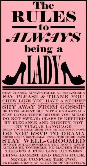 Good advice...good manners for anyone (including me)