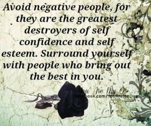 Avoid negative people
