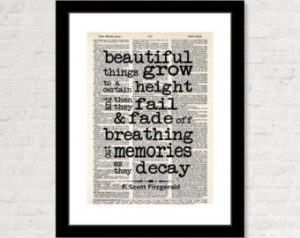 Scott Fitzgerald Quote - The Beautiful and Damned - Beautiful ...