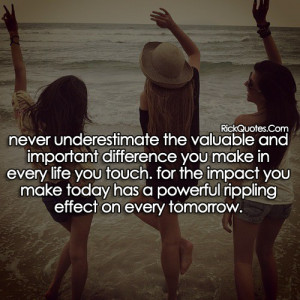 Life Quotes | Never Underestimate The Valuable And Important ...