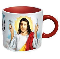 Jesus Shaves Coffee Mug 14oz Tea Taza Disappearing Christian