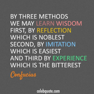 Confucius Quote (About learn, lesson, wisdom).