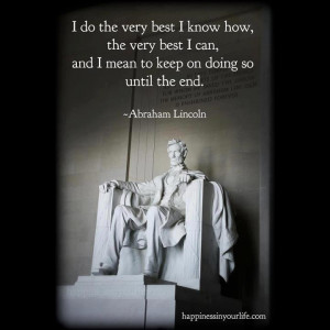 Great Quote by Abraham Lincoln