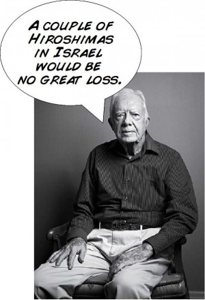 Jimmy Carter says a couple of Iranian nuclear bombs is no big deal
