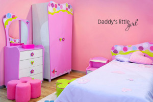 Daddy's Little Girl Vinyl Wall Quote Decal Lettering (v481)