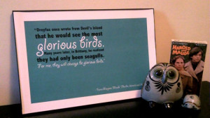 Glorious Birds - Harold and Maude quote poster 11x17 $8