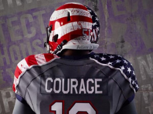 Under Armour Outfits Northwestern In Blood-Splattered American Flag ...