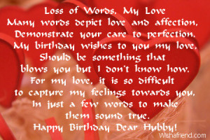 happy birthday husband love poems