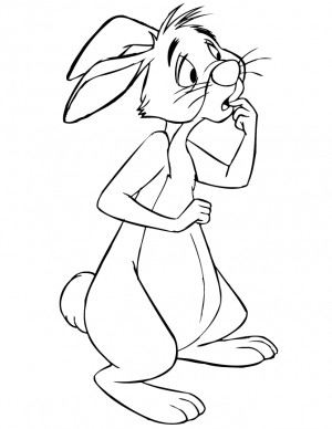 Rabbit From Winnie the Pooh Coloring Pages