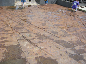 Entrance to Belzec memorial Inscribed cast iron plate in form of a ...