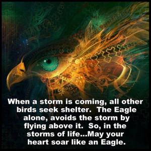 ... the storms of life, may you heart sore like an eagle.