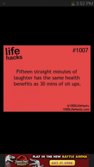 Laughter is good for you health