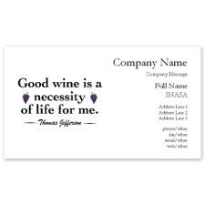 Wine Quotes Business Cards