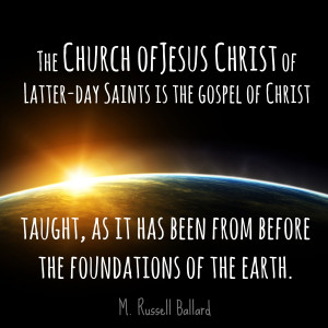 ... to proclaim the gospel and build up The Church of Jesus Christ), said