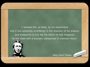 Henry David Thoreau... on Success
